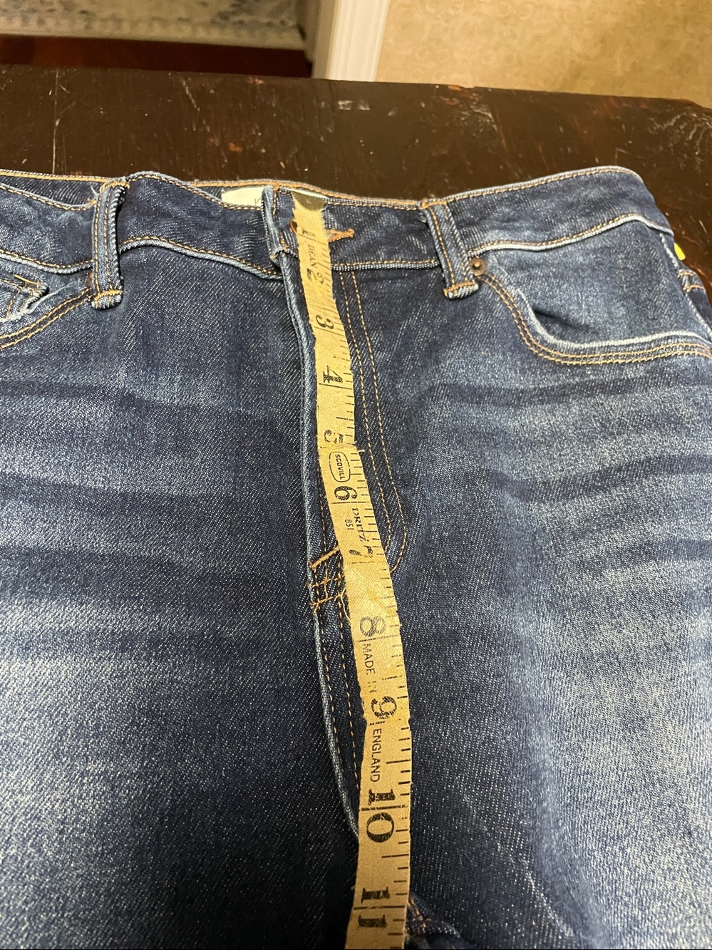 J21 Eleven by Risen High Rise Dark Wash Straight Leg Jeans Size 29. - Picture 10 of 12